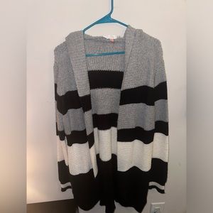 HOODED NO BOUNDARIES CARDIGAN XL